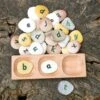 3 Pebble Word Building Tray -Children Learning Toy Store 3 pebble word building tray toys louise kool 324143