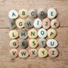 Alphabet Uppercase Pebbles -Children Learning Toy Store alphabet uppercase pebbles manipulatives louise kool galt 131278