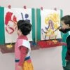 AS IS Wall-Mounted Easel -Children Learning Toy Store as is wall mounted easel furnishings louise kool galt 204866