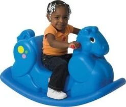 Blue Rocking Horse