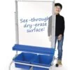 Clear Dry-Erase Chart Stand -Children Learning Toy Store clear dry erase chart stand furnishings copernicus 944348