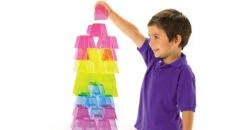 Crystal Colour Stacking Blocks - 50 Pieces