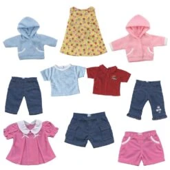 Doll Clothes - 13"- 16" - Set Of 10