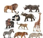 Exotic Animals - Set Of 10
