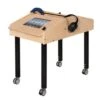 Face To Face 2-Station Tablet Table With Adjustable Legs -Children Learning Toy Store face to face 2 station tablet table with adjustable legs louise kool 459596