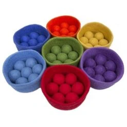 Felt Balls And Bowls Set Of 56