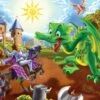 Floor Puzzle - Knights & Dragons -Children Learning Toy Store floor puzzle knights dragons puzzles louise kool galt 191726