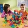 Gears! Gears! Gears!® Lights & Action Building Set Of 121 -Children Learning Toy Store gears gears gearsr lights action building set of 121 louise kool 915058