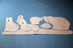 Indigenous Felt Sea Animals -Children Learning Toy Store indigenous felt sea animals toys louise kool galt polly the polar bear 136430