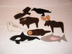 Indigenous Stories Felt Play Set -Children Learning Toy Store indigenous stories felt play set toys louise kool bald eagle what do you see 309197