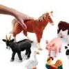 Jumbo Farm Animal Figurines - Set Of 7 -Children Learning Toy Store jumbo farm animal figurines set of 7 toys louise kool 881215
