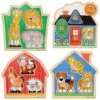 Jumbo Knob Puzzle Set - Set Of 4 -Children Learning Toy Store jumbo knob puzzle set set of 4 community playthings 262298