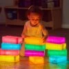 Light Up Tactile Glow Construction Bricks 2 Light Up Tactile Glow Construction Bricks -Children Learning Toy Store light up tactile glow construction bricks toys louise kool 436980