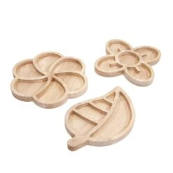 Loose Parts Wooden Trays - Set Of 3 