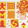 Magic Mosaic - Red & Yellow Puzzle