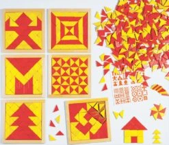 Magic Mosaic - Red & Yellow Puzzle