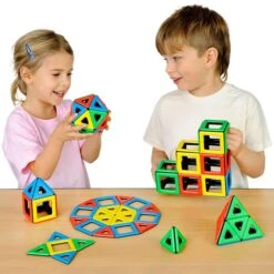Magnetic Polydron Class Set - 96 Pieces