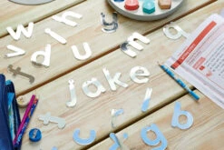 Mirrored Letters - 26 Pieces -Children Learning Toy Store mirrored letters 26 pieces manipulatives louise kool 990714