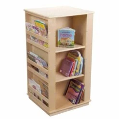 Mobile 4-Sided Book Display Case