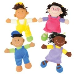 Multi-Cultural Soft Dolls Set Of 4