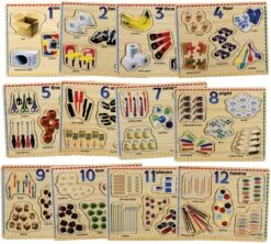 Number Puzzle Set Of 12