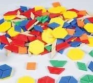 Plastic Pattern Blocks - 250 Pieces