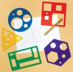 Primary Shapes Template - Set Of 5