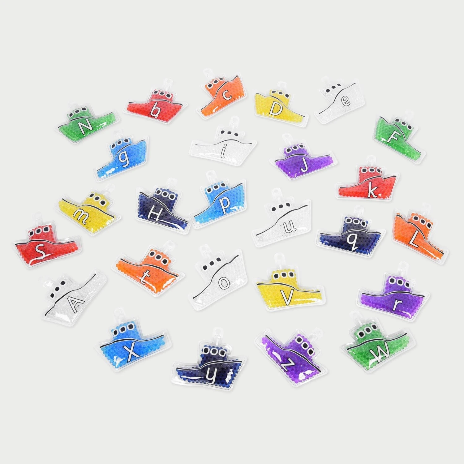 Rainbow Gel Alpha Boats - Set Of 26 7 Rainbow Gel Alpha Boats - Set Of 26 - Image 5