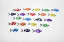 Rainbow Gel Number Fish - Pk21 -Children Learning Toy Store rainbow gel number fish pk21 manipulatives louisekool 224711