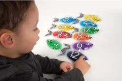 Rainbow Gel Number Fish - Pk21