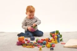 Rainbow Wooden Super Set -Children Learning Toy Store rainbow wooden super set toys louise kool 269502