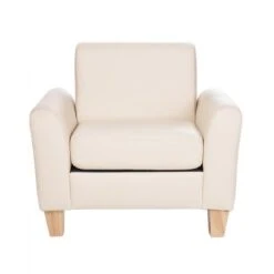 Sense Of Place Vinyl Chair -Children Learning Toy Store sense of place tan vinyl chair furnishings louise kool 801604