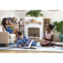 Sense Of Place Vinyl Couch -Children Learning Toy Store sense of place tan vinyl couch furnishings louise kool 683643