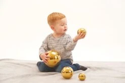 Sensory Reflective Gold Balls - Set Of 4