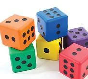 Sponge Dice - Set Of 6