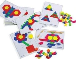 Tangram Pattern Block Picture Cards - Set Of 20