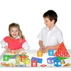 Translucent Magnetic Polydron - Set Of 64