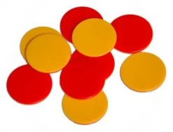 Two-Colour Plastic Counters - Set Of 200