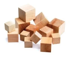 Wood Blocks Assorted Sizes - 48 Pcs