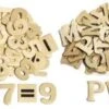 Wood Letters And Numbers - 200 Pieces -Children Learning Toy Store wood letters and numbers 200 pieces louise kool 573820