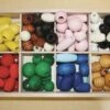 Wooden Bead Assortment - 100 Pieces -Children Learning Toy Store wooden bead assortment 100 pieces manipulatives louise kool 124816