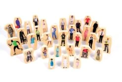 Wooden Community People Blocks – Set Of 32