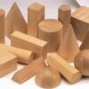 Wooden Geometric Solids - Set Of 15 -Children Learning Toy Store wooden geometric solids set of 15 manipulatives louise kool 652807